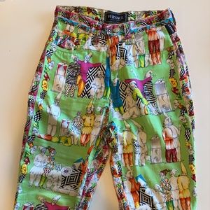 Rare Vintage Versace Harlequin Print Pants